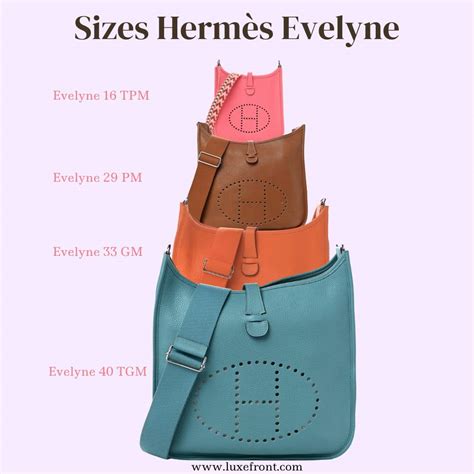 evelyne hermes bag sizes|hermes evelyne size chart.